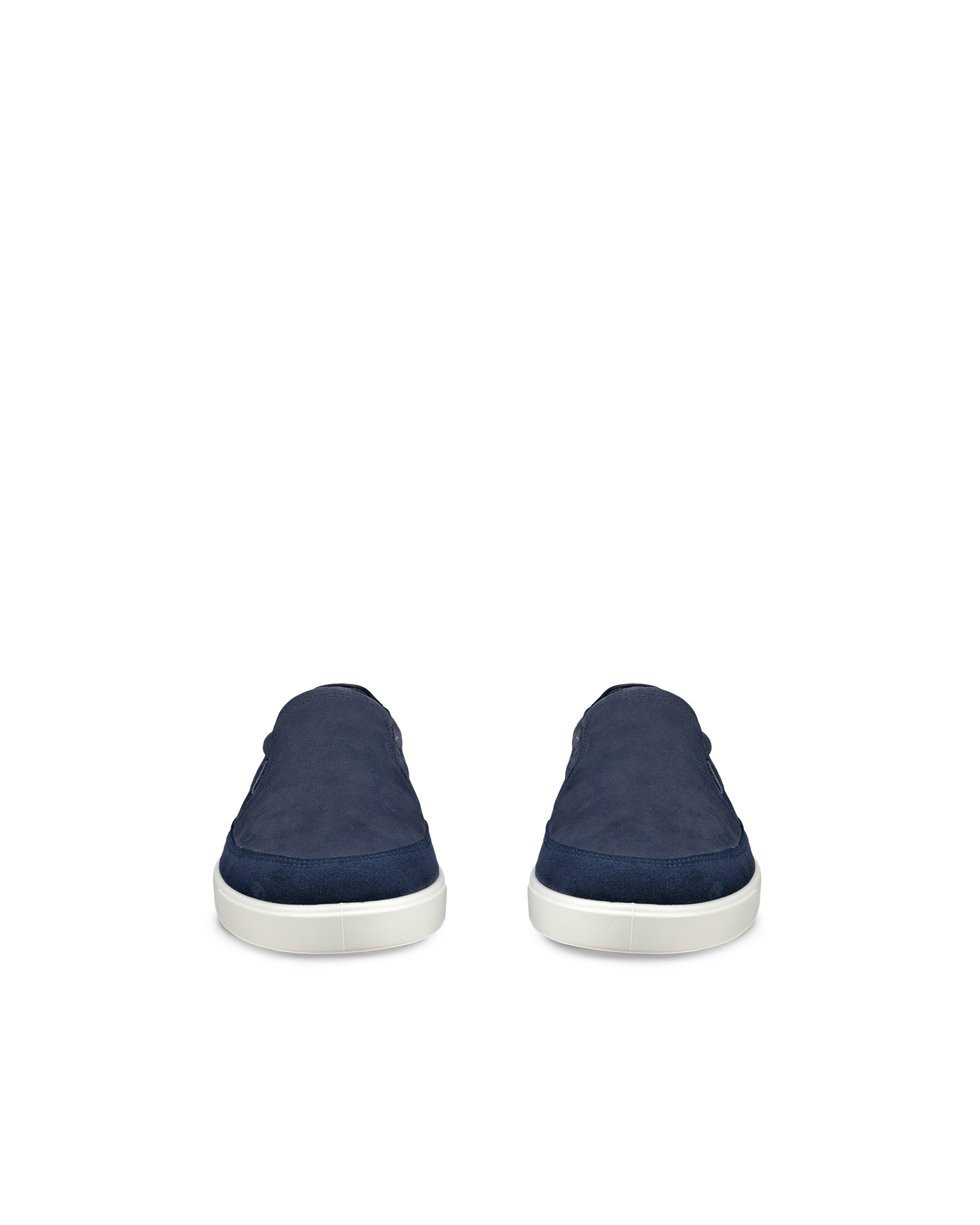 Men's ECCO® Street Lite Nubuck Slip-On - Blue - Front pair