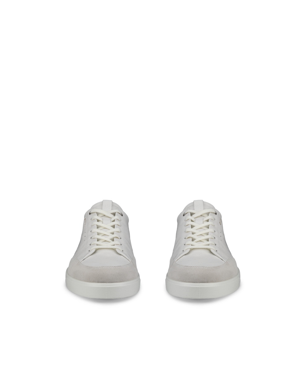 ECCO® Street Lite baskets en cuir pour homme - Blanc - Front pair