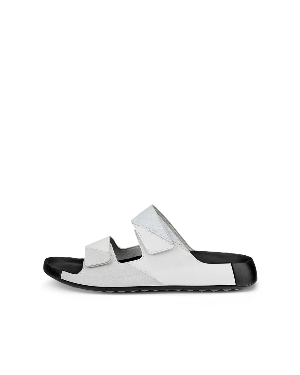 Ecco sandals mens white on sale