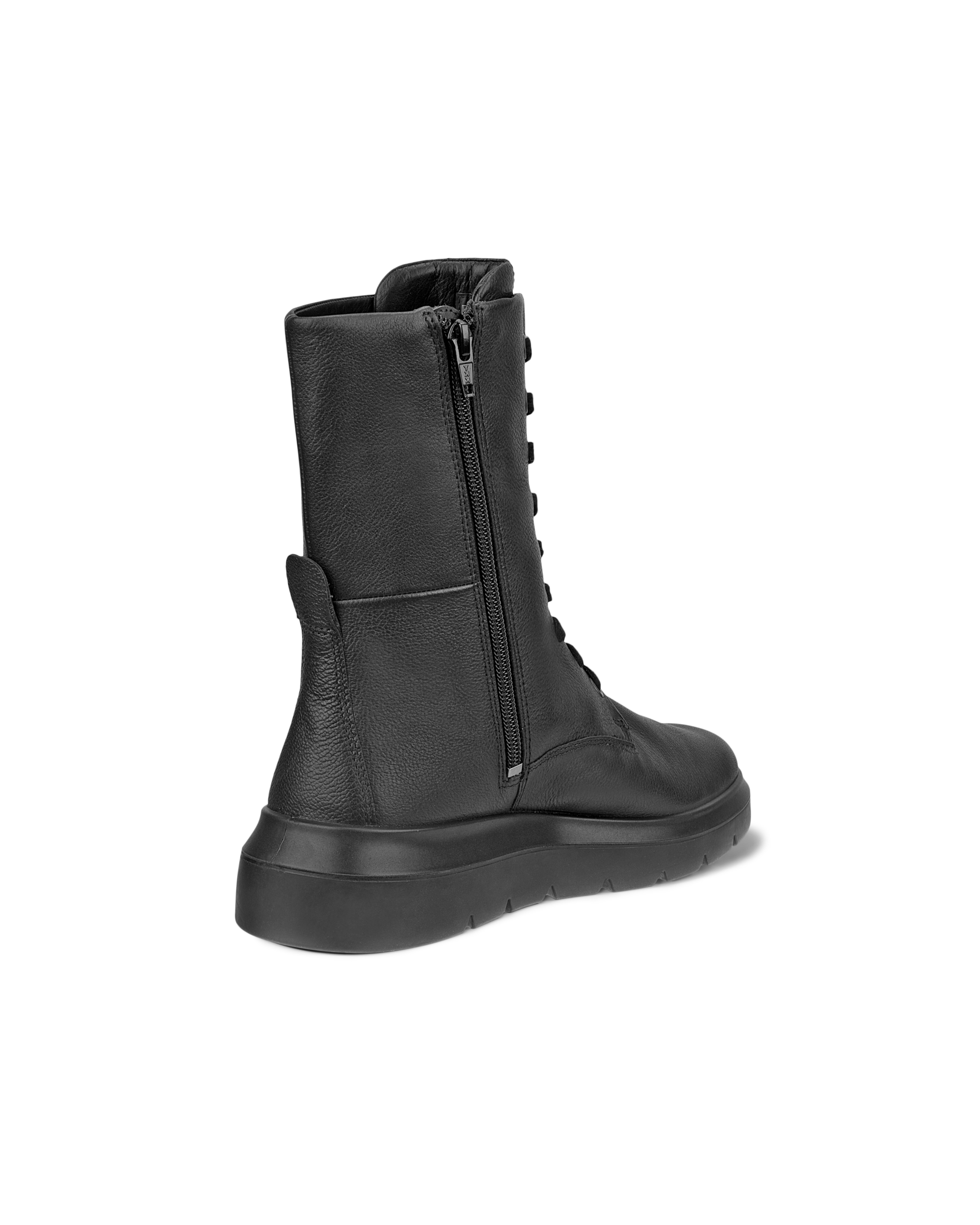 Botas de piel con cordones ECCO® Nouvelle para mujer - Negro - Back