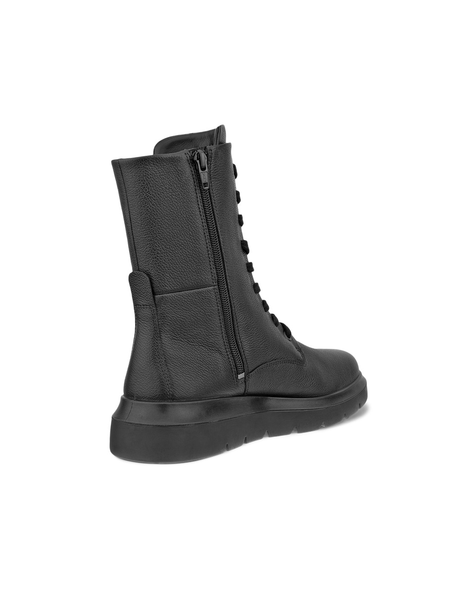 ECCO Nouvelle ウィメンズ レザーレースアップブーツ | Black