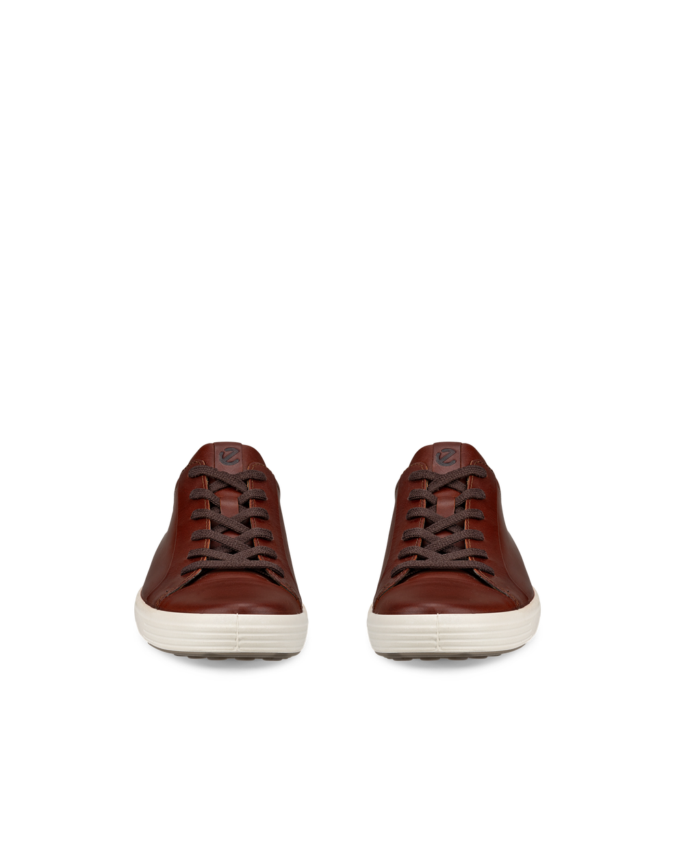 Men's ECCO® Soft 7 Nubuck Sneaker - Brown - Front pair