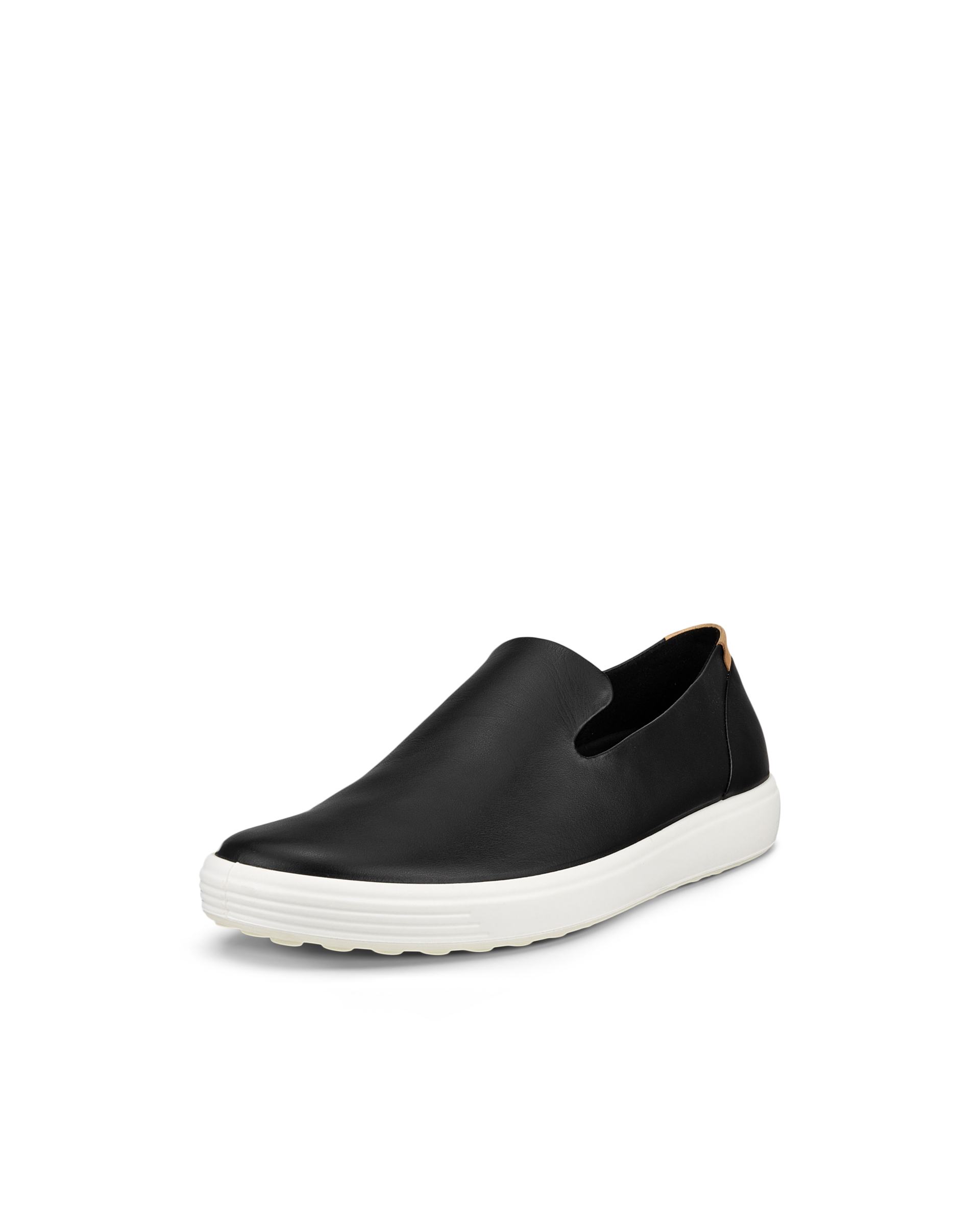 Women's ECCO® Soft 7 Leather Slip-On - Black - Main