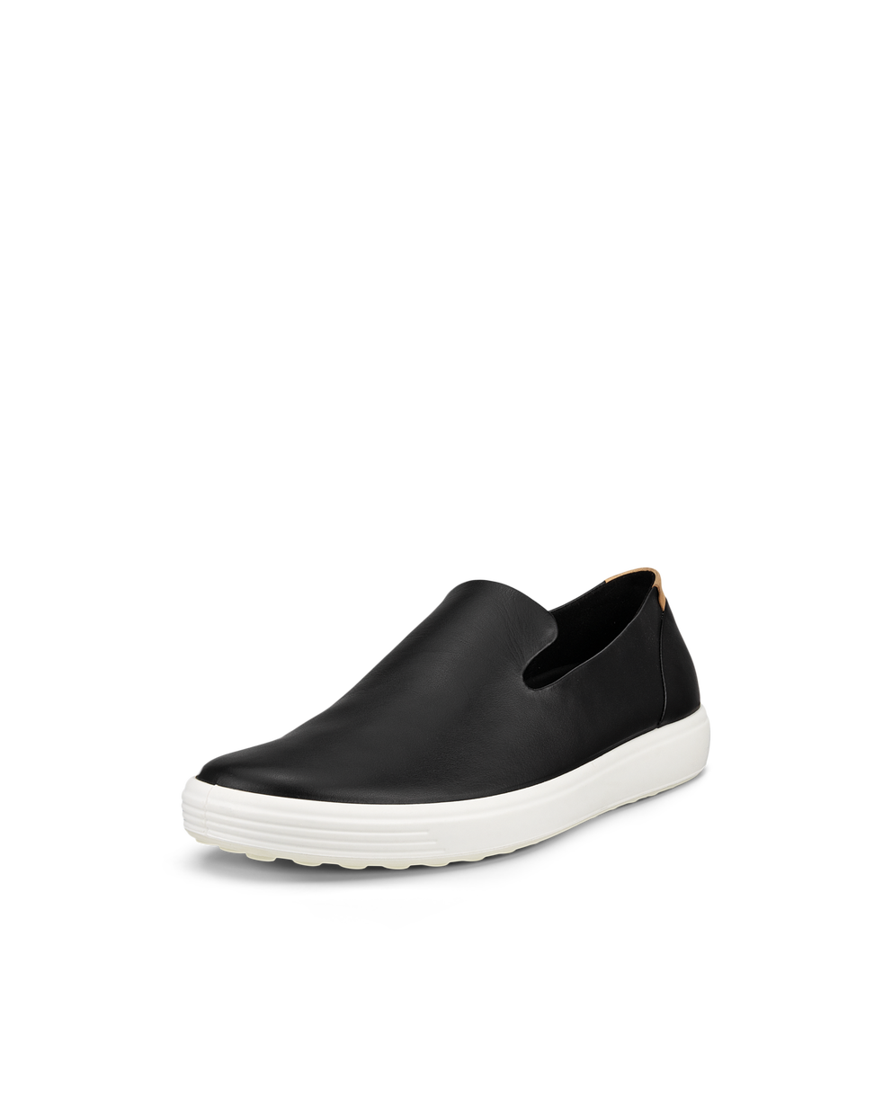 Women's ECCO® Soft 7 Leather Slip-On - Black - Main