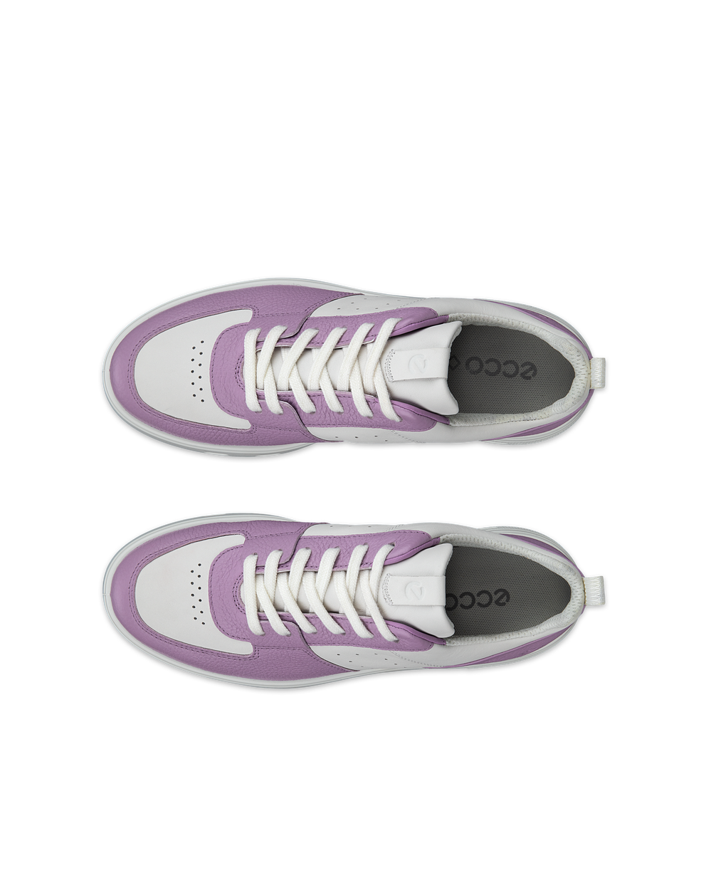 ECCO® Street 720 baskets en cuir Gore-Tex pour femme - Violet - Top left pair