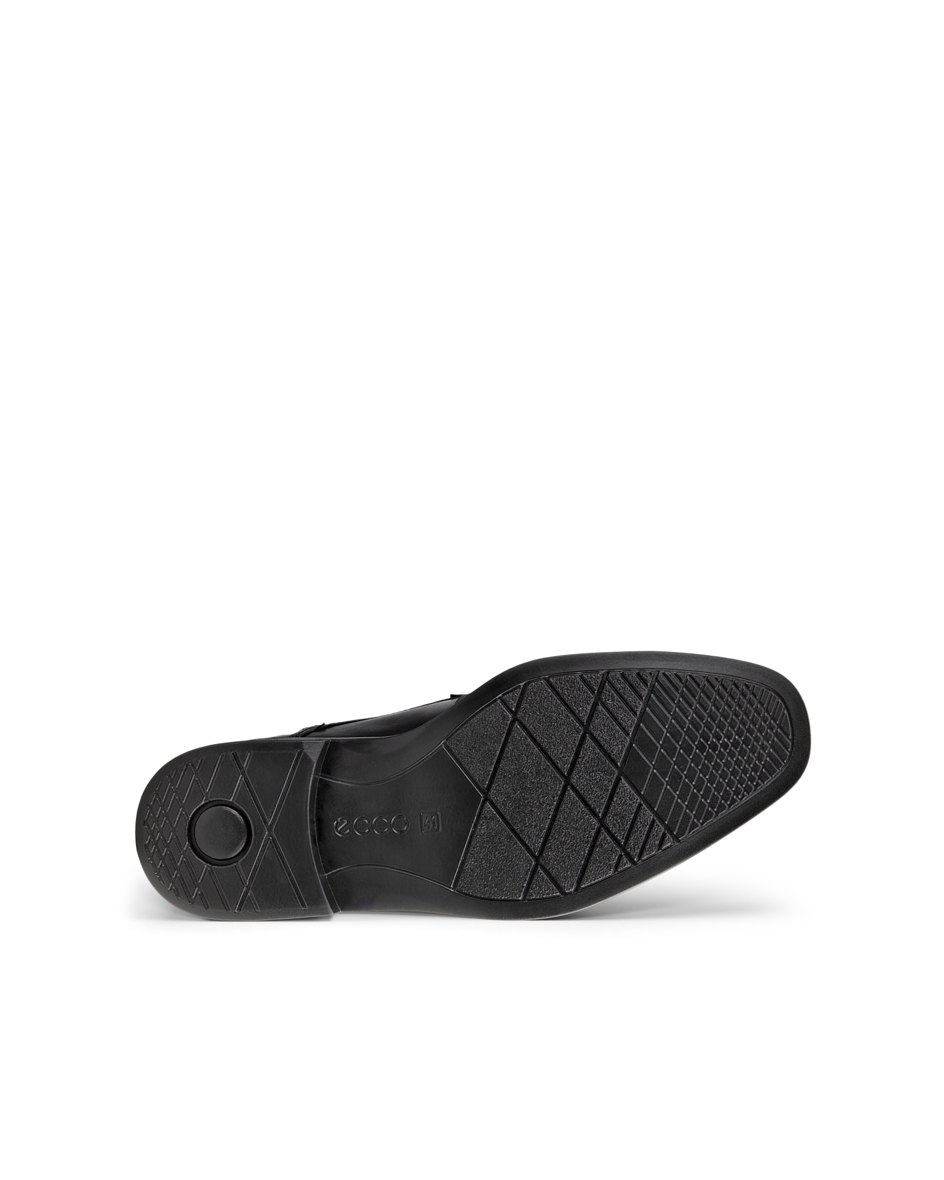 ECCO Men Queenstown Plain-toe Derby Shoes - Black - Sole