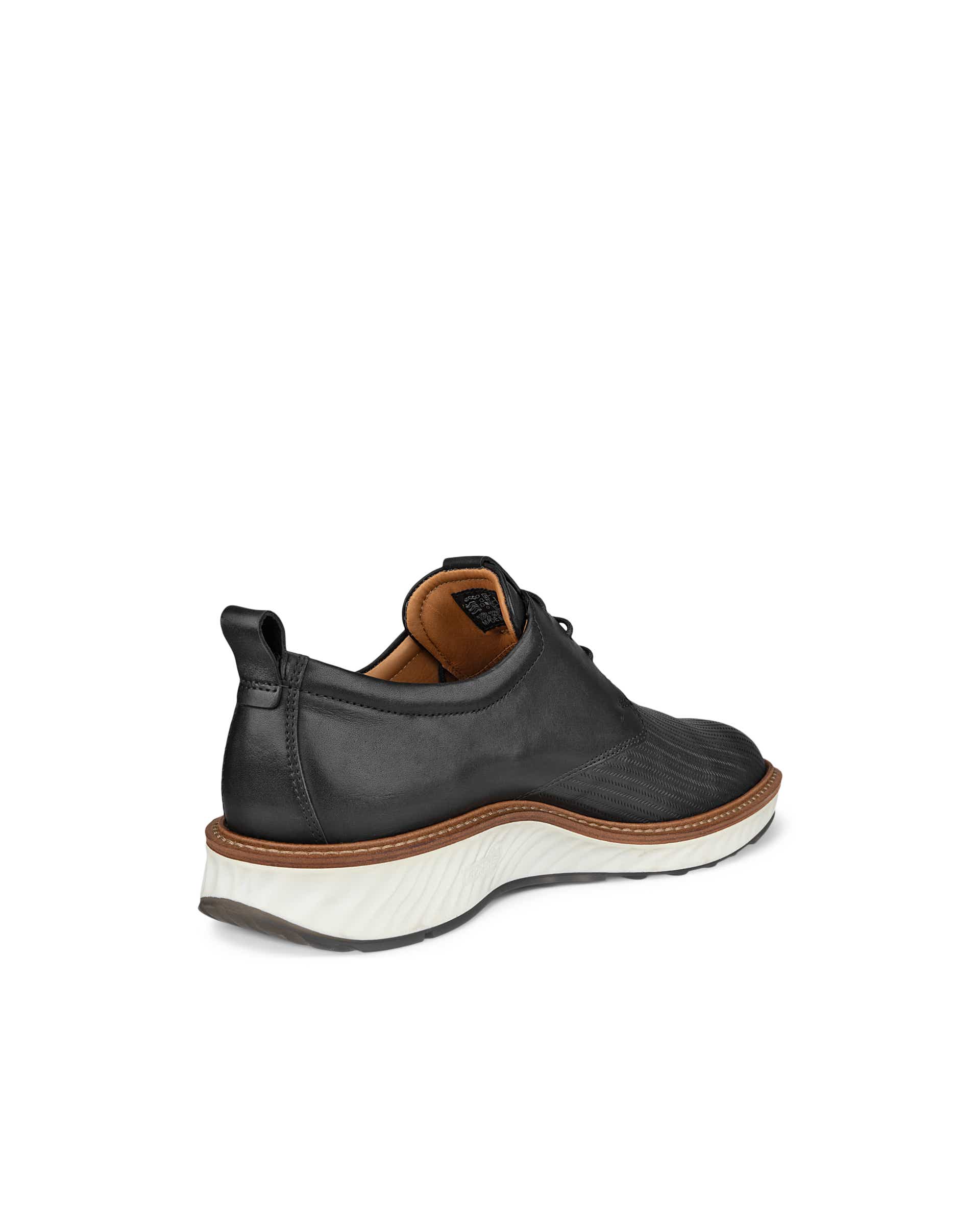 ECCO ST.1 Hybrid メンズ レザーGore-Texダービーシューズ - ブラック - Back