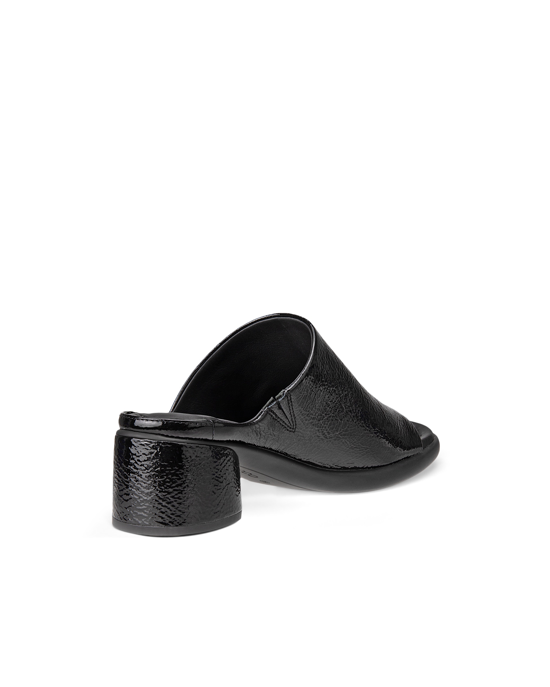 Women's ECCO® Sculpted Sandal LX 35 Leather Mule Sandal - Black - Back