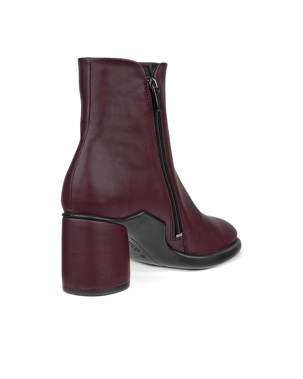 Botas de caña media de piel ECCO® Sculpted LX 55 para mujer - Violeta - Back