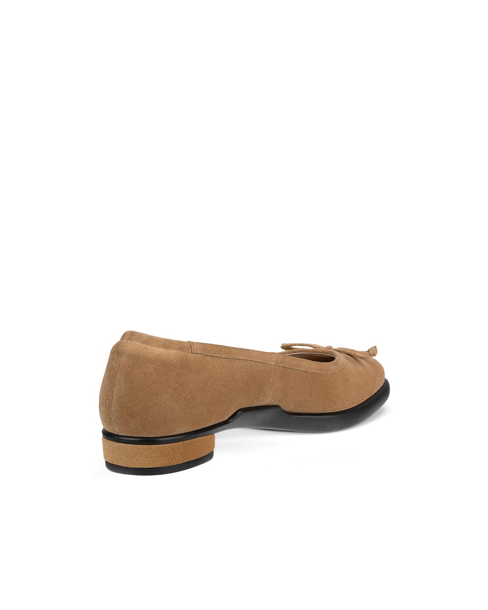 Women's ECCO® Sculpted LX Leather Ballerina - Brown - Back