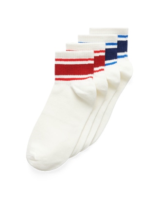 ECCO Low Cut Sports Socks - White - Main