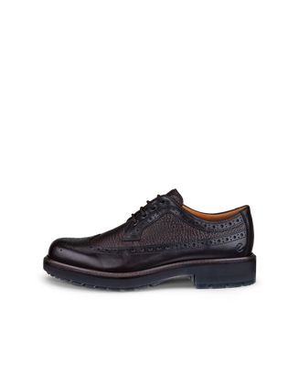 ECCO METROPOLE OSLO WINGTIP MEN'S BROGUE SHOE - Brown - Outside