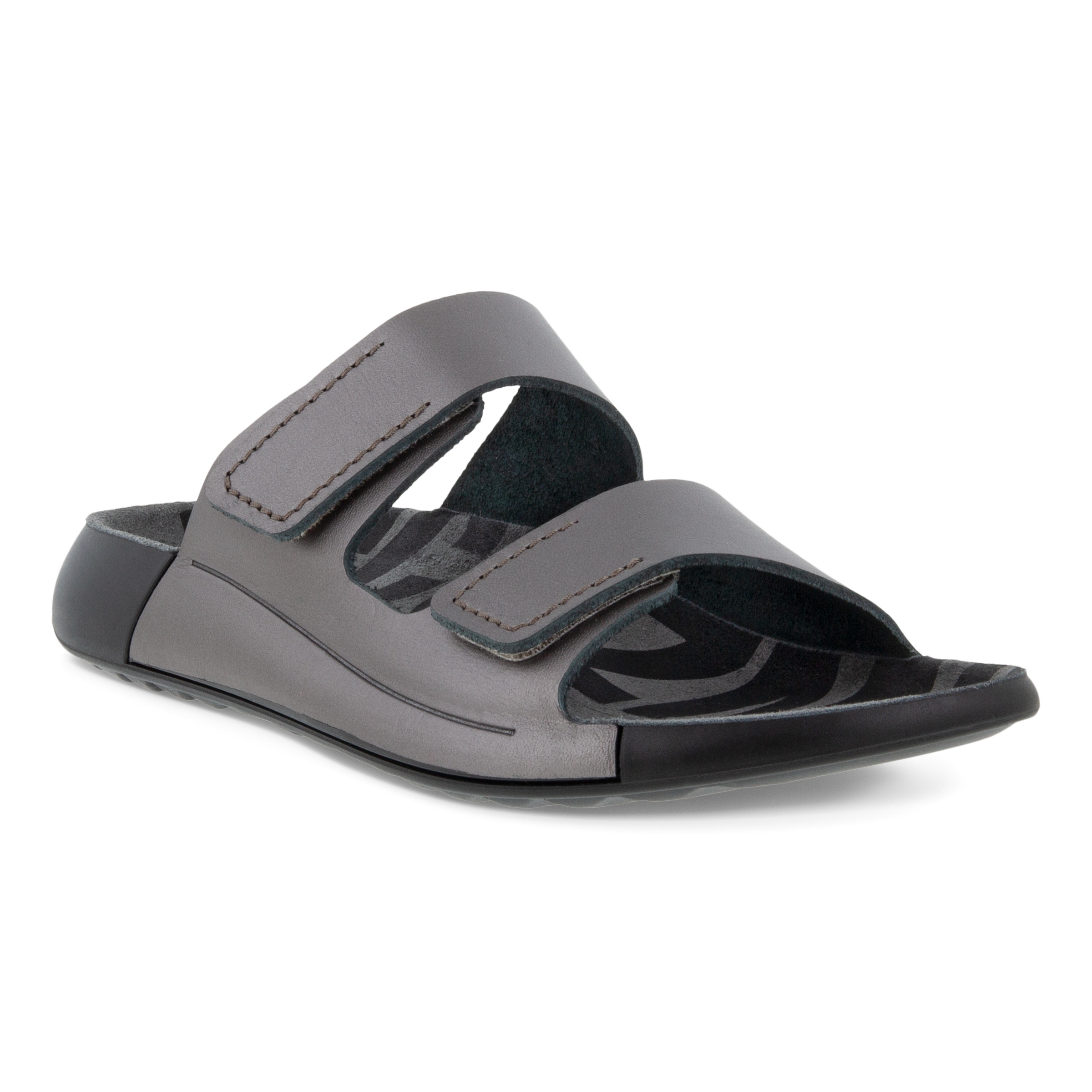 ECCO Women's Cozmo 2-strap Slide Sandals - Metallics - Main