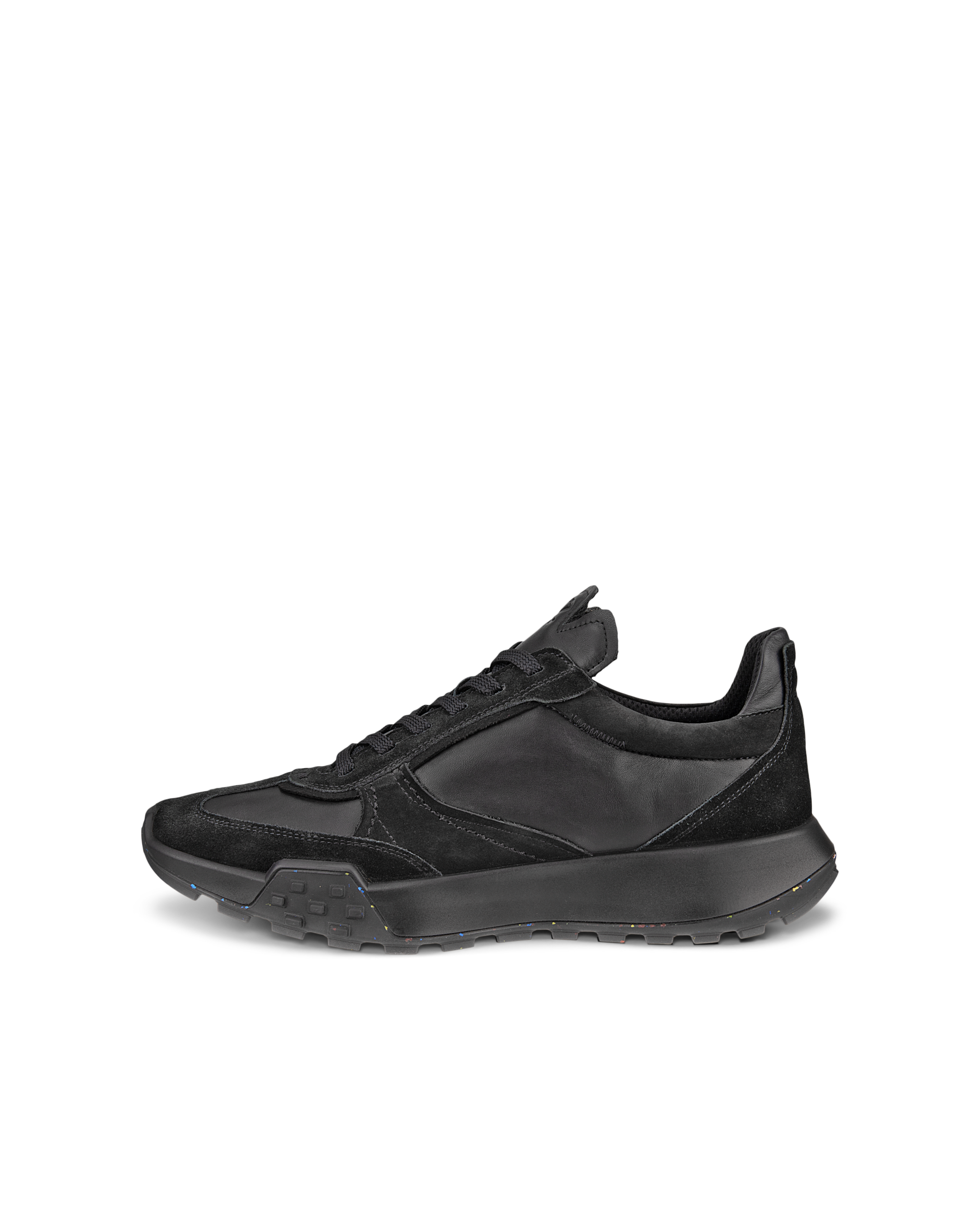 ECCO Men's Retro Sneakers - Black - Outside