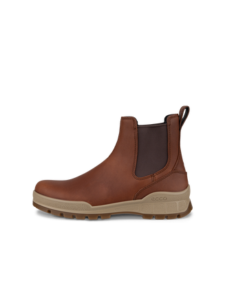 Women's ECCO® Track 25 Leather Chelsea Boot - Brown - Outside