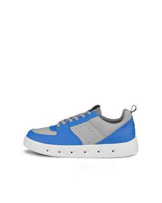 Men's ECCO® Street 720 Leather Gore-Tex Sneaker - Blue - Outside