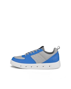 Men's ECCO® Street 720 Leather Gore-Tex Sneaker - Blue - Outside