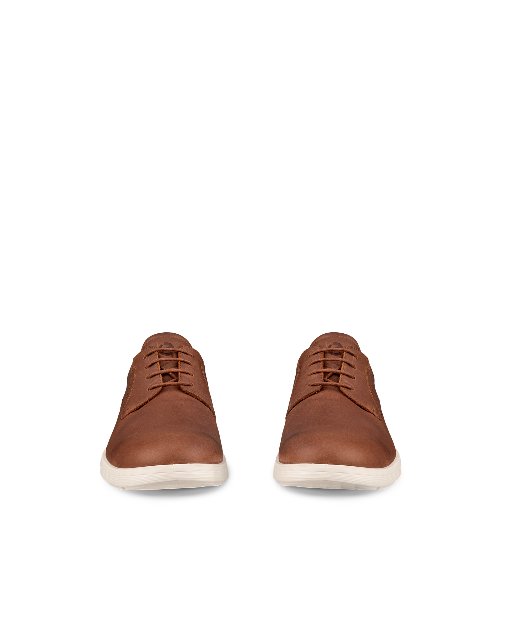 Men's ECCO® S Lite Hybrid Nubuck Derby Shoe - Brown - Front pair