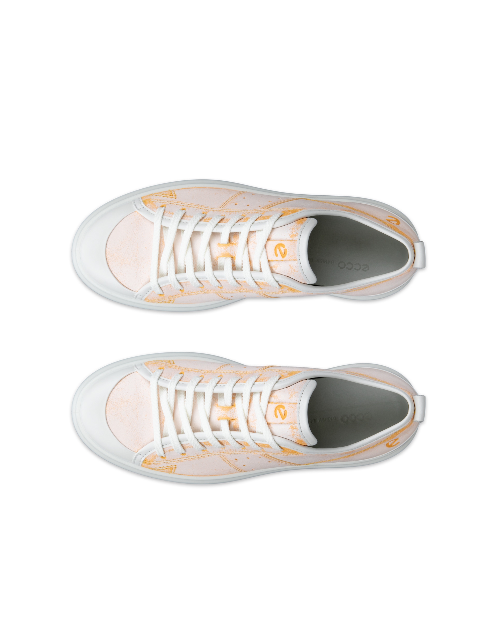 ECCO® Street Ace nahast vabaajajalats naistele - Oranž - Top left pair