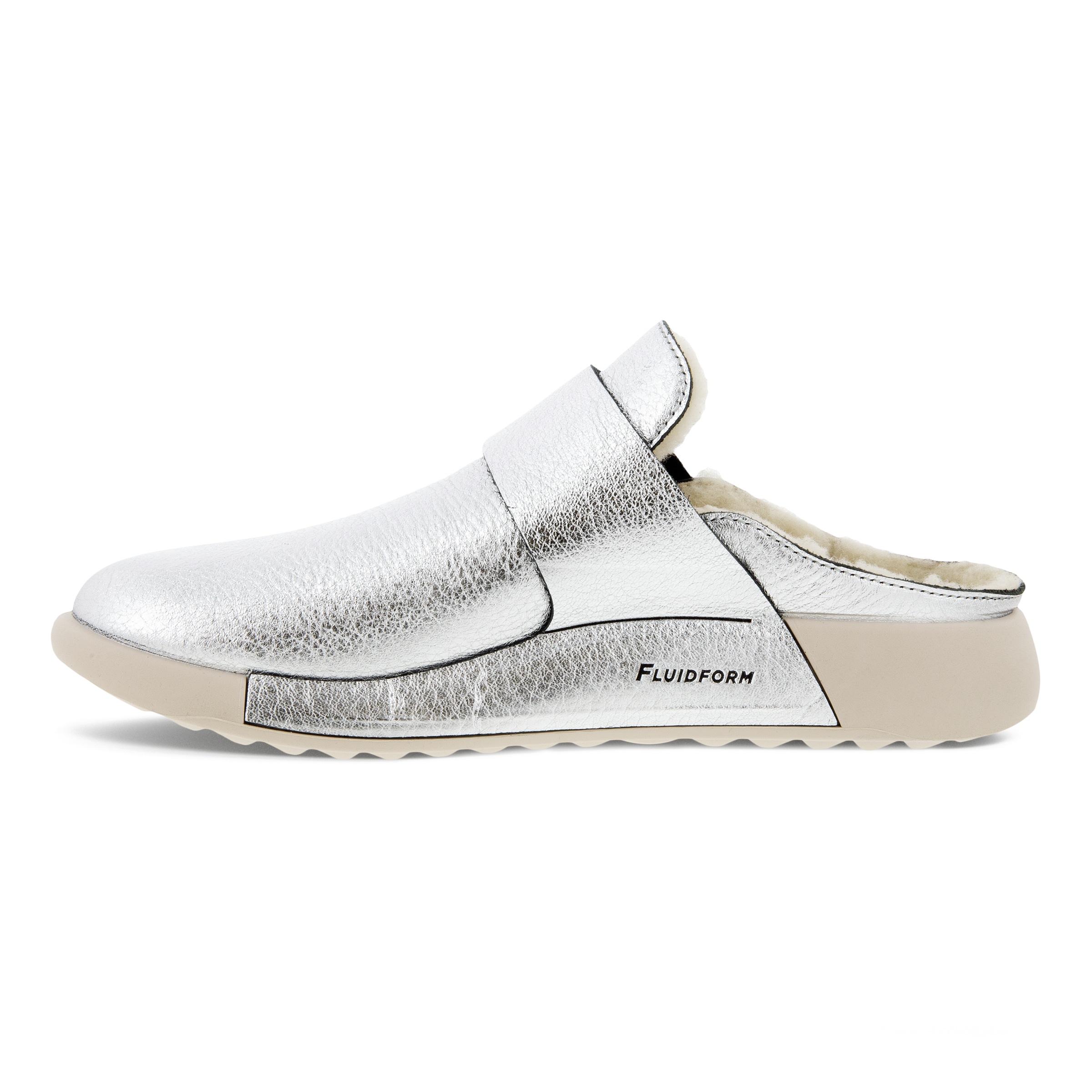 Women's ECCO® Cozmo Leather Clog - Metallics - Inside