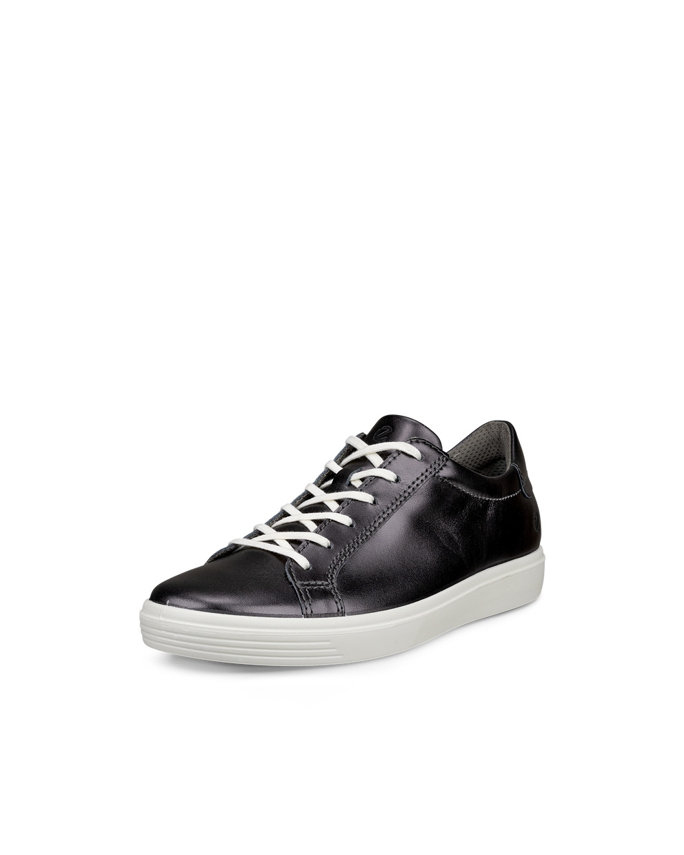 Women's ECCO® Soft Classic Leather Sneaker - Silver - Main