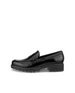 Women's ECCO® Modtray Leather Loafer - Black - Outside