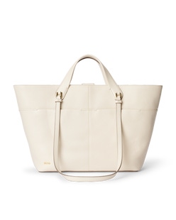 ECCO® Leather Tote Bag - Beige - Main