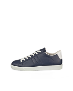 Zapatillas de piel ECCO® Street Lite para mujer - Azul - Outside