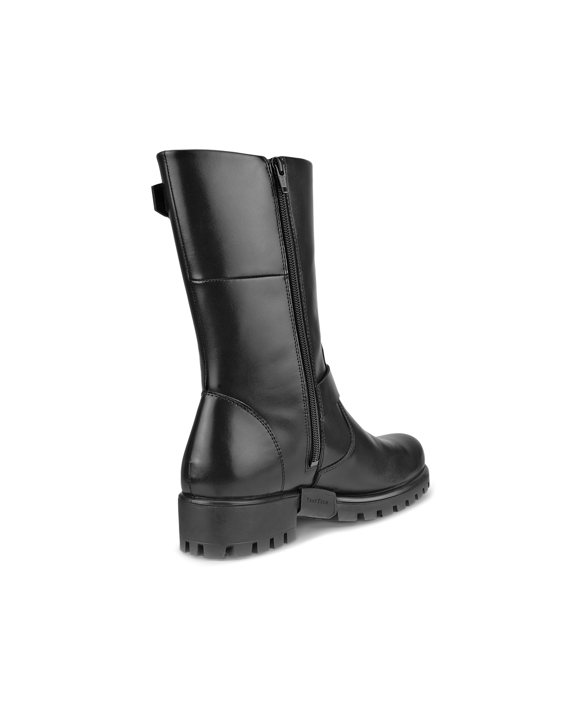 Botas de caña alta de piel ECCO® Modtray para mujer - Negro - Back