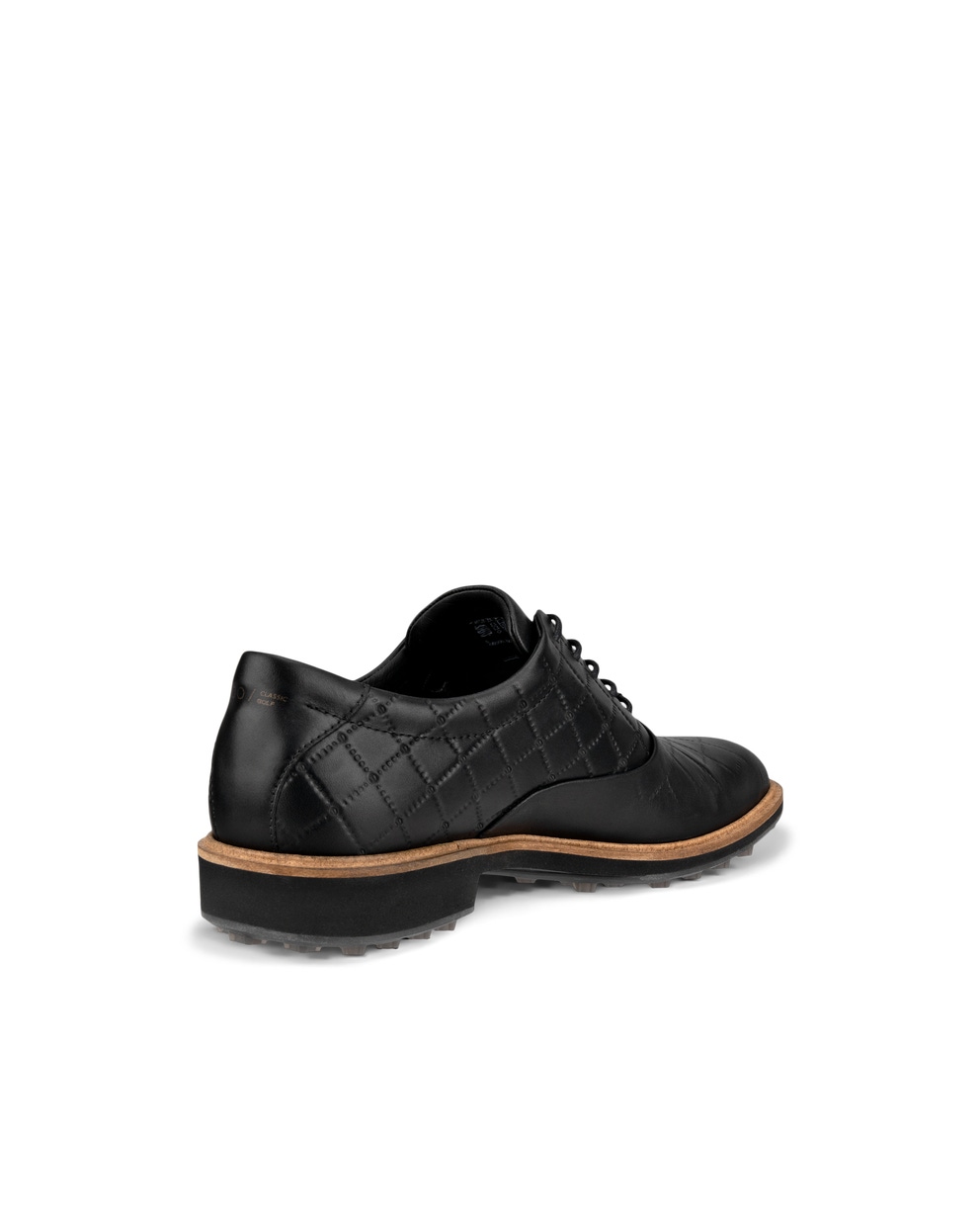 Men's ECCO® Golf Classic Hybrid Leather Shoe - Black - Back