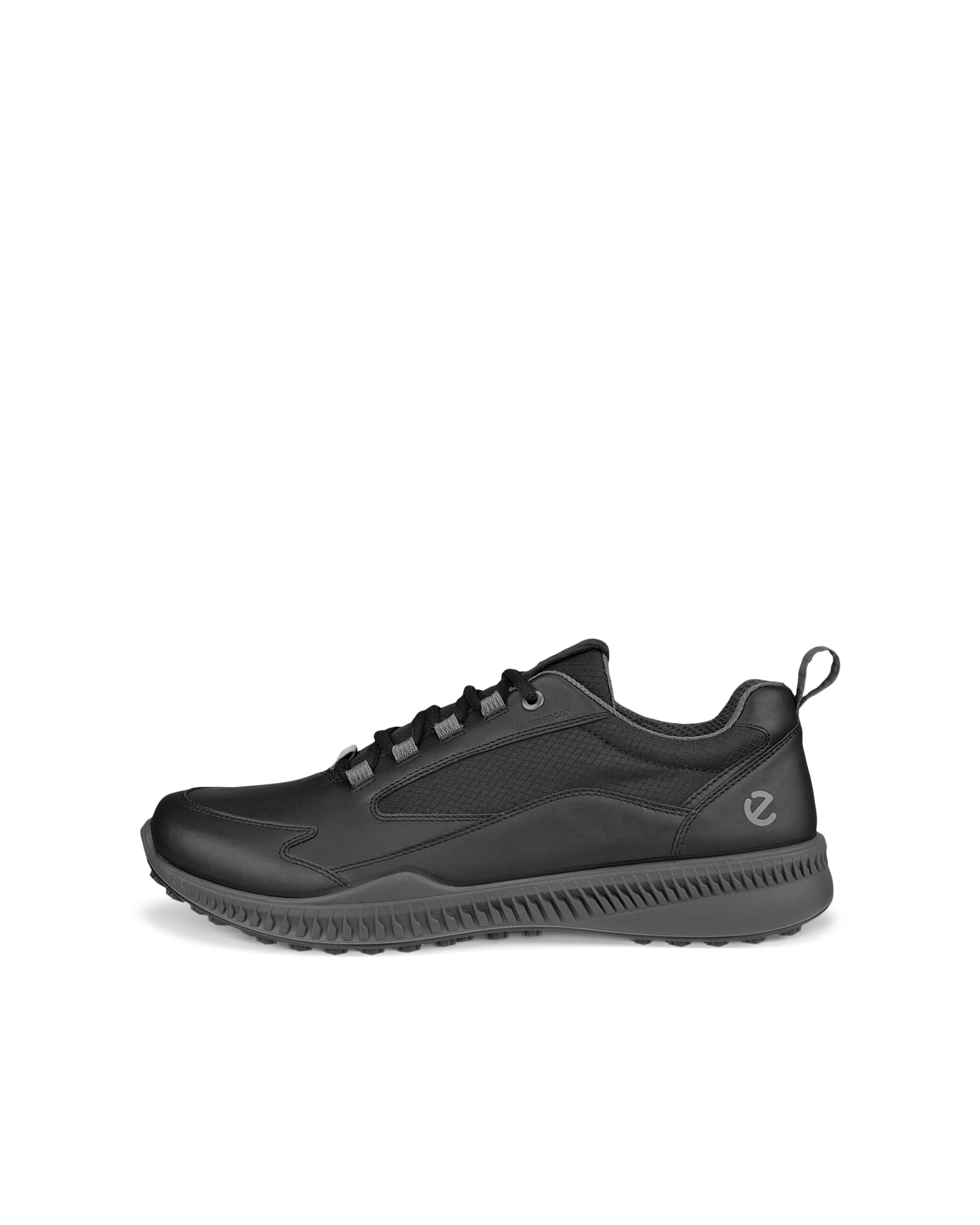 Men's ECCO® Golf S-Hybrid Leather Waterproof  Shoe - Black - Outside