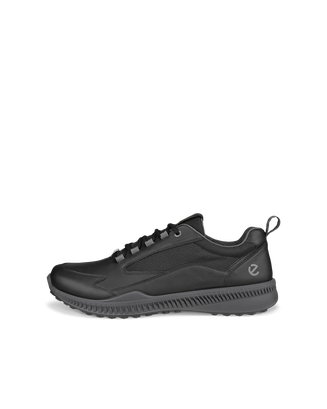 ECCO® Golf S-Hybrid chaussure de golf imperméable en cuir pour homme - Noir - Outside