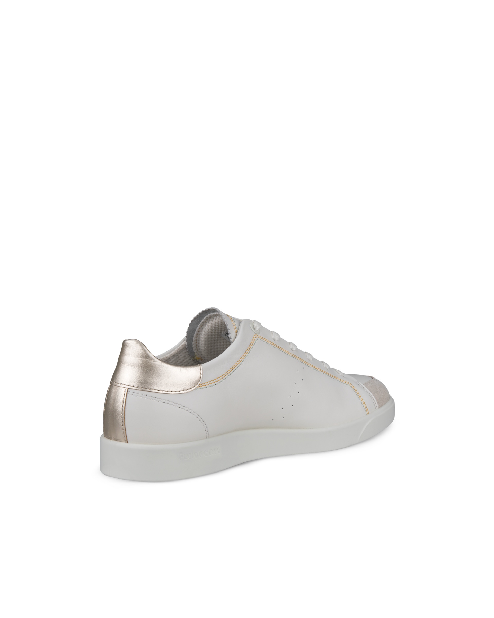 Women's ECCO® Street Lite Leather Sneaker - White - Back