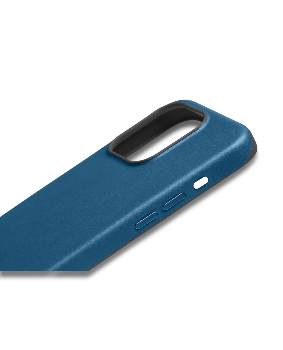 ECCO® X Bellroy 6.1" 15 Pro coques de téléphone en cuir - Bleu - Detail-1