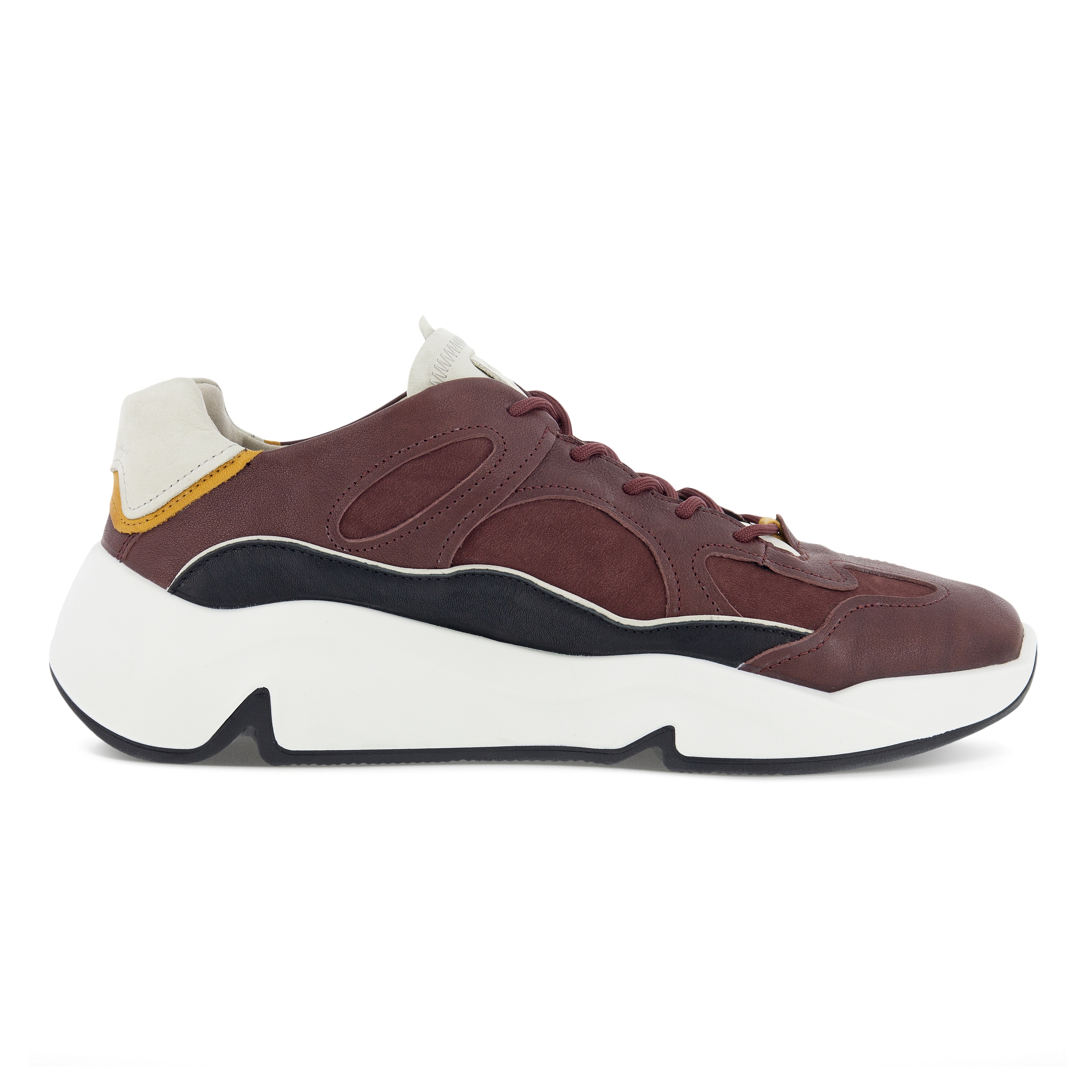 Men's ECCO Chunky Sneaker With Colour Pops - Red - Outside