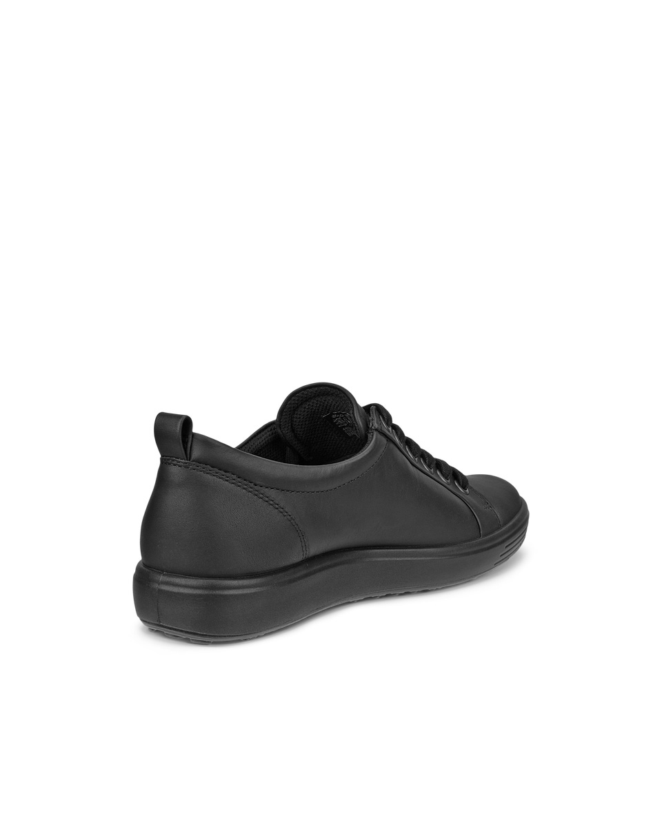 Women s ECCO Soft 7 Leather Gore Tex Sneaker Black