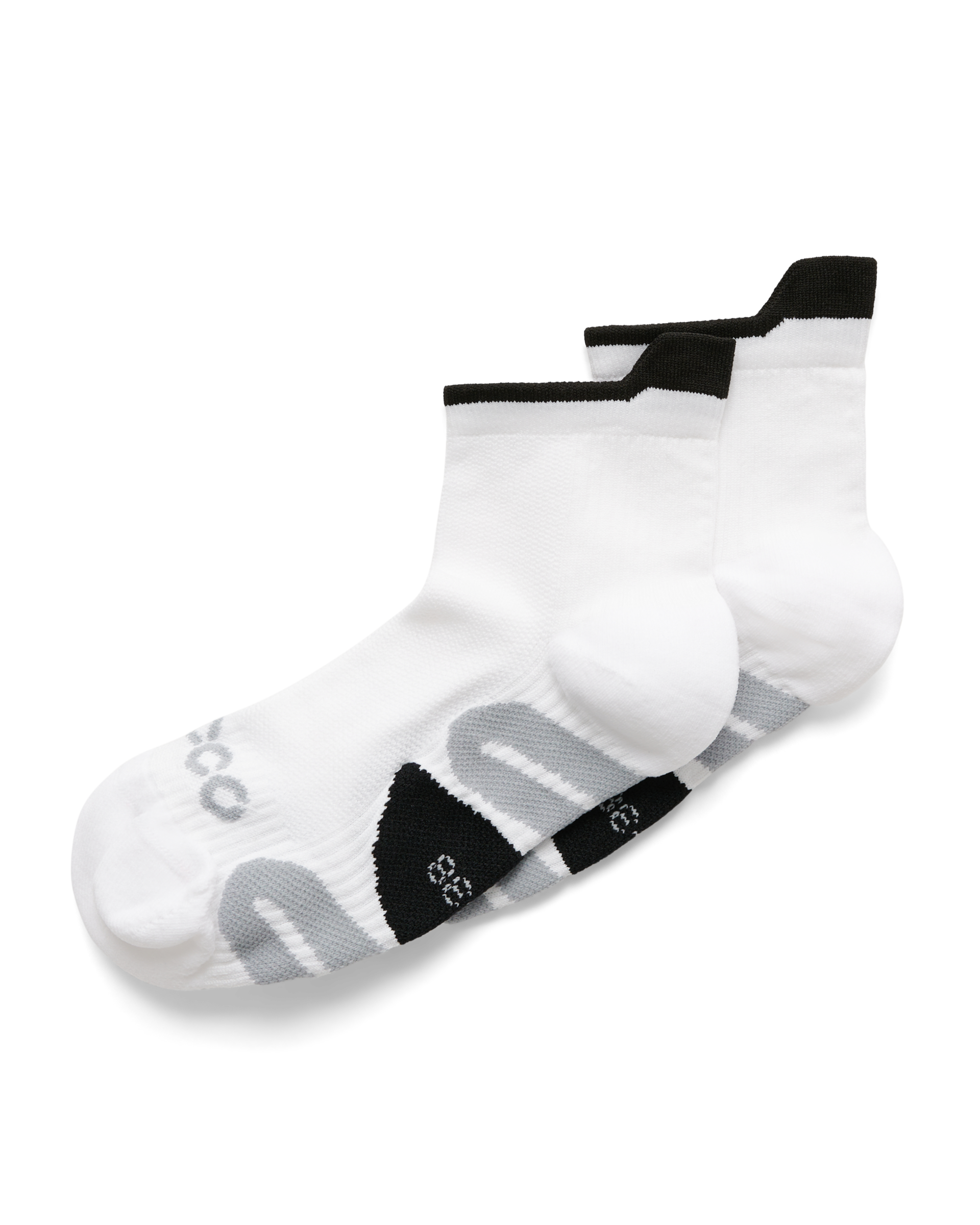 ECCO® Golf Tech-Tour Lite Ankle-Cut Socks - White - Main