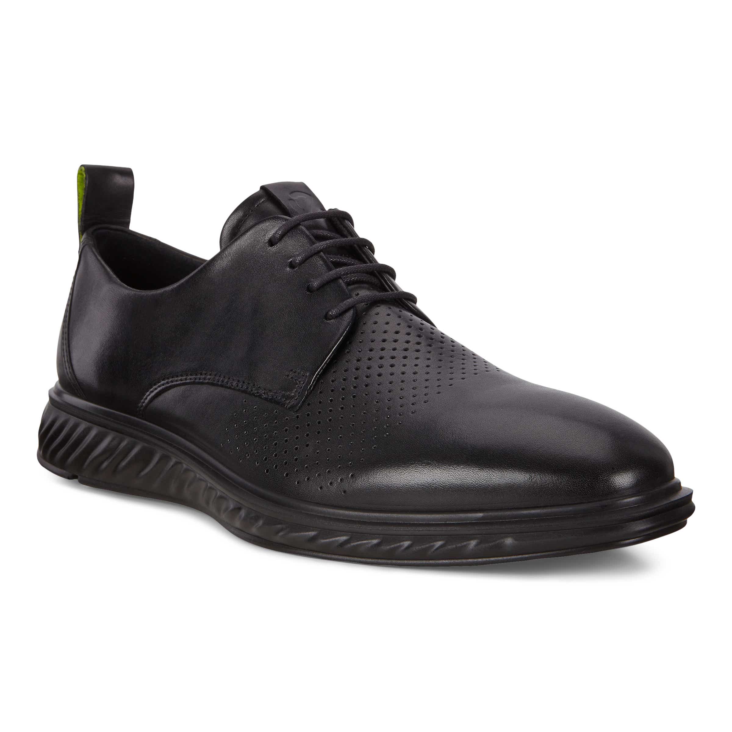 ECCO ST.1 Hybrid Lite メンズ レザーダービーシューズ - Black - Main