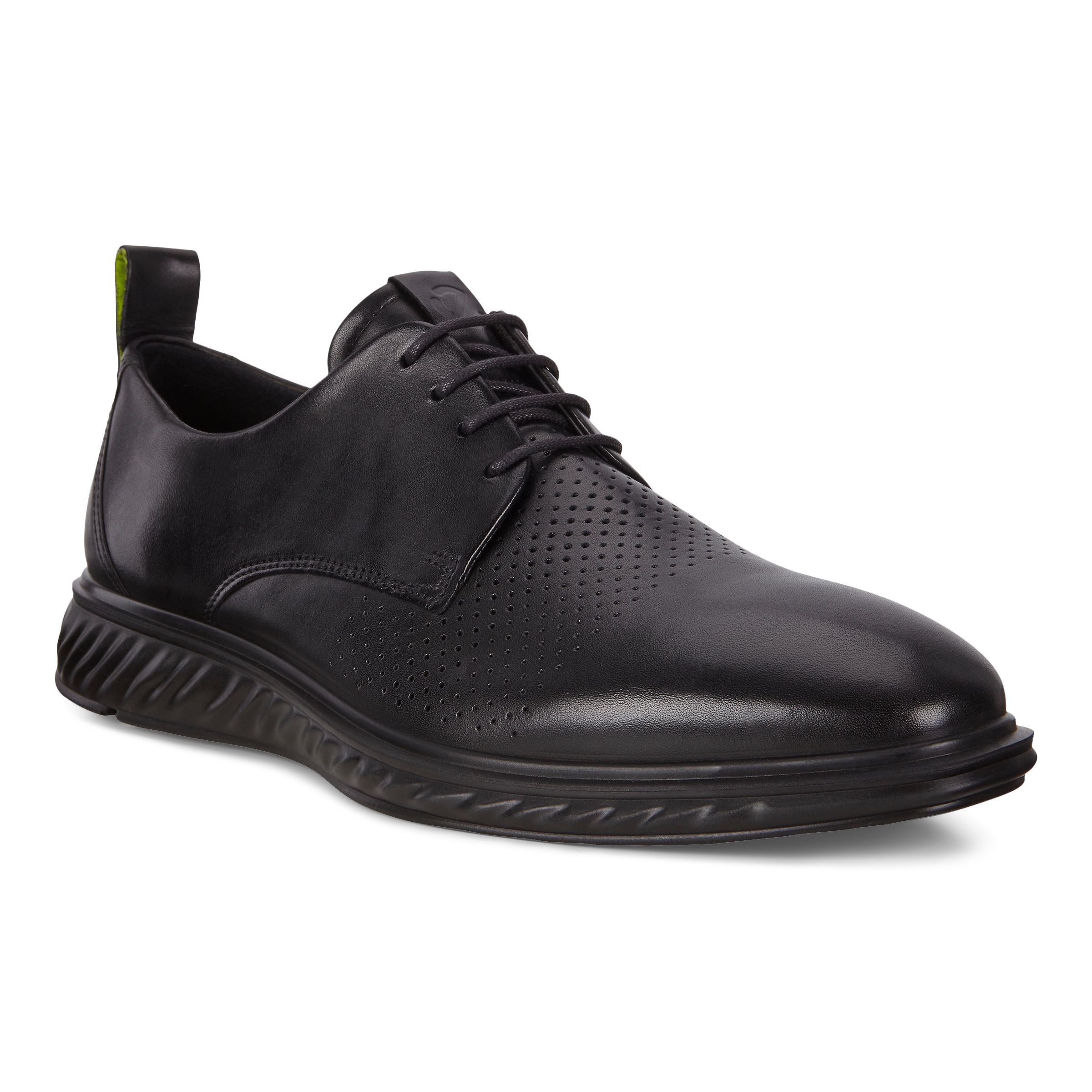 ECCO ST.1 Hybrid Lite メンズ レザーダービーシューズ - Black - Main