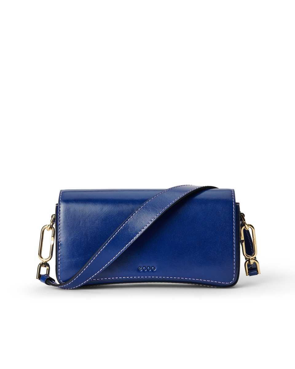 Fossil Women’s Chain Leather Blue Crossbody discount Bag