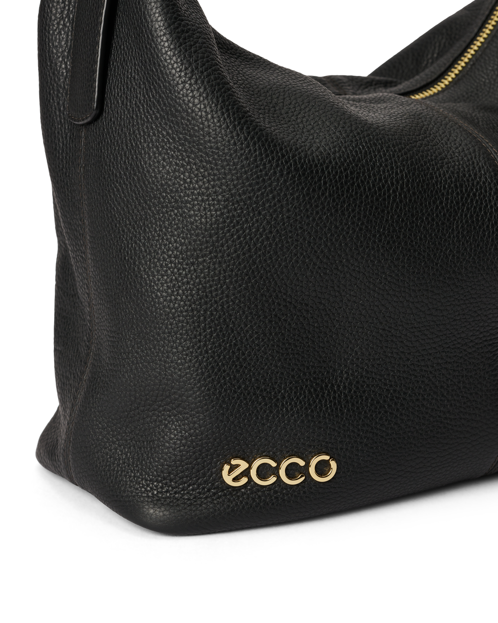 ECCO® Hobo mahukas nahast õlakott - Must - Detail-1