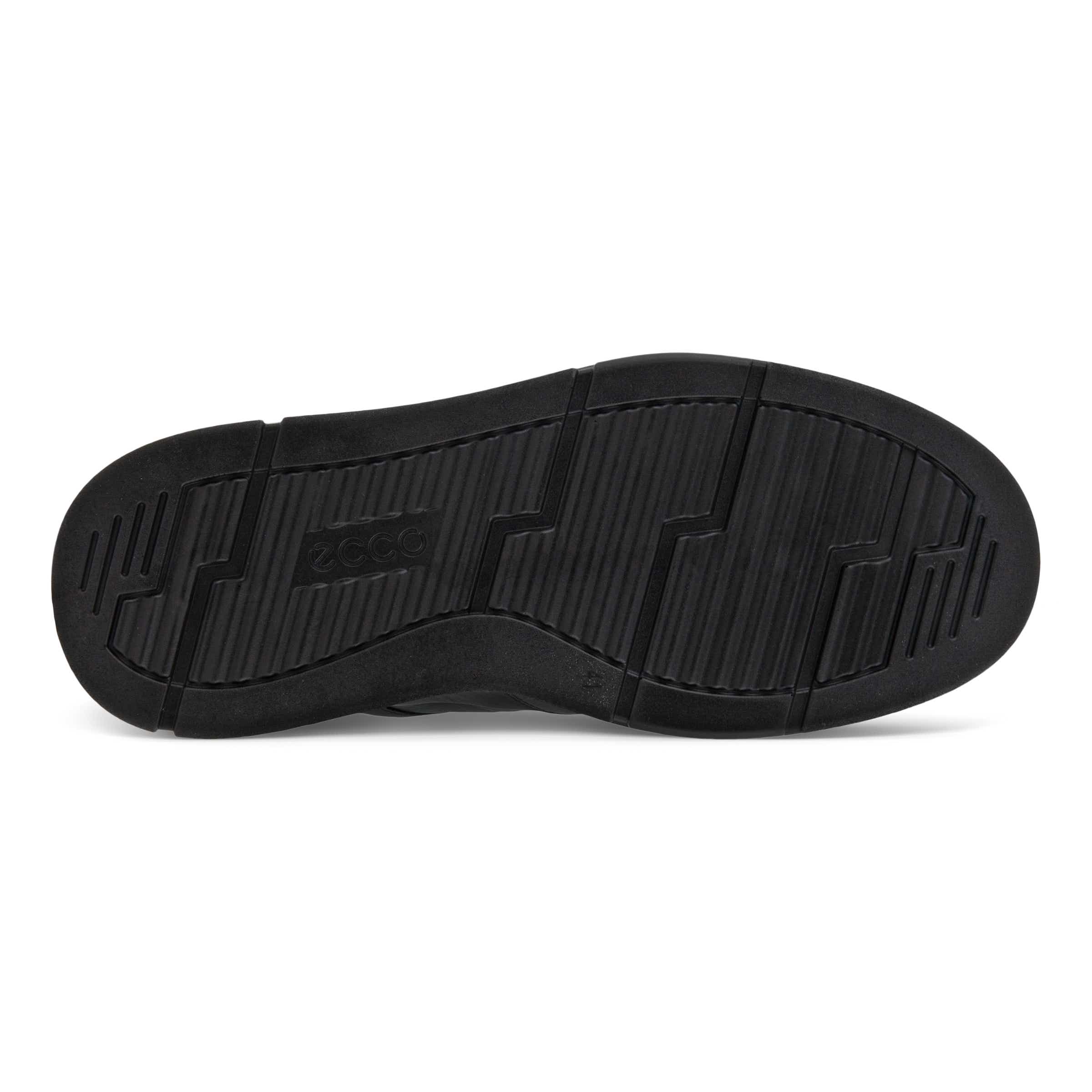 ECCO Soft X メンズ レザースニーカー - 黒 - Sole