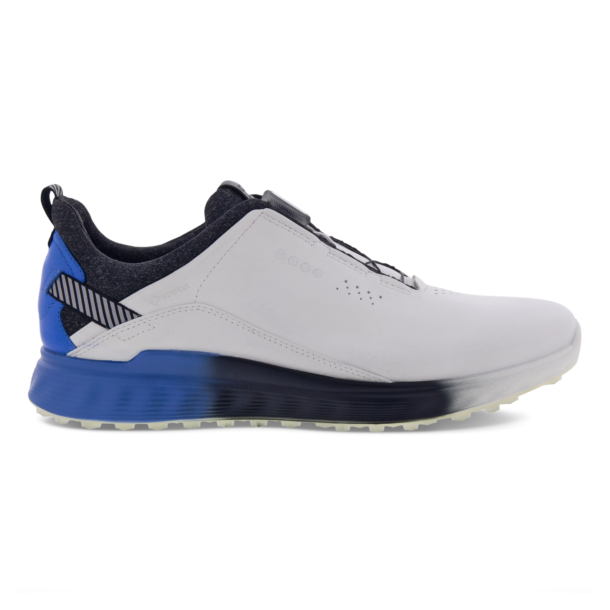 Zapatos golf de piel Gore-Tex ECCO® Golf S-Three para hombre - Blanco - Outside