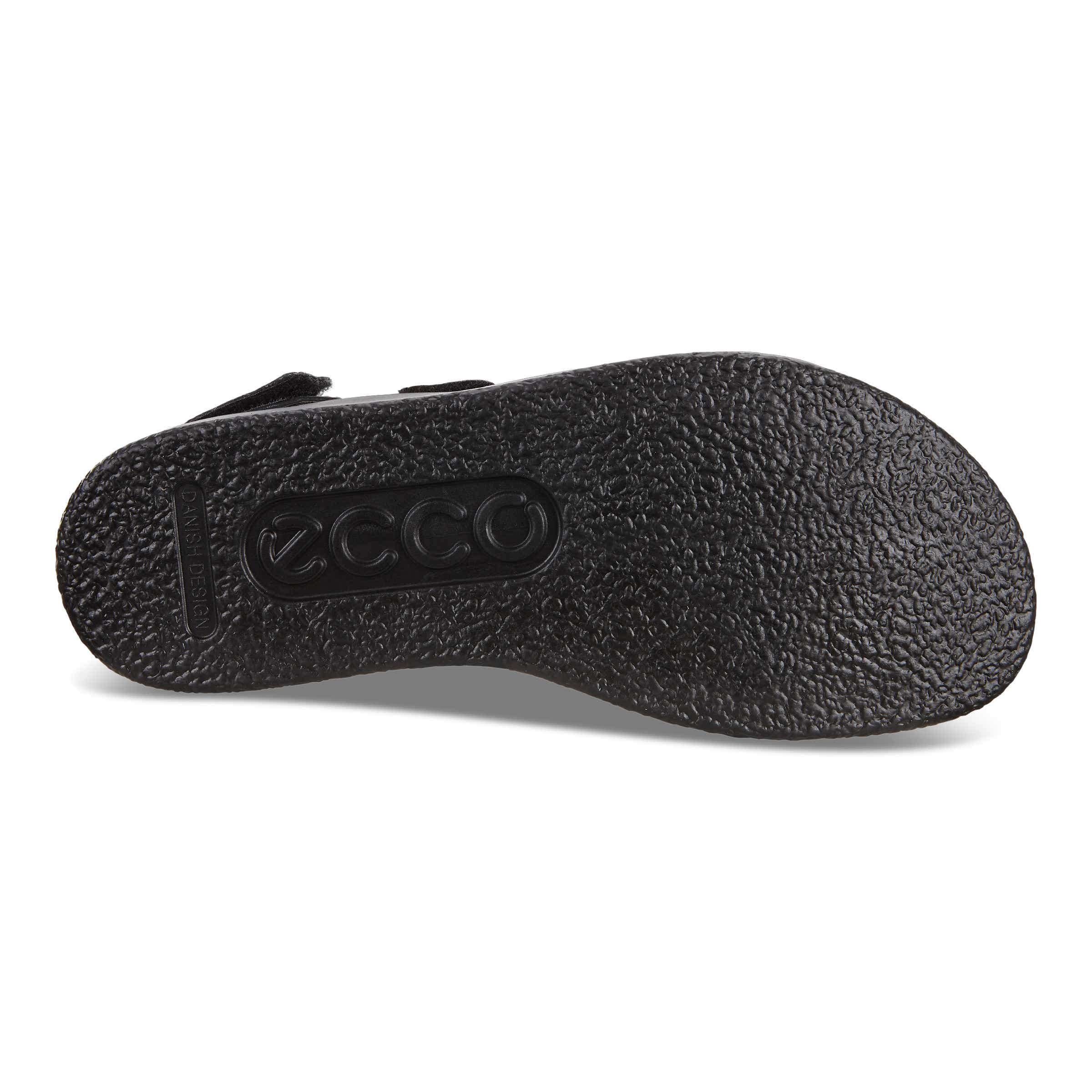 ECCO Flowt Flat Sandal - Black - Sole