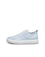 Women's ECCO® Street Ace Nubuck Sneaker - Blue - Outside