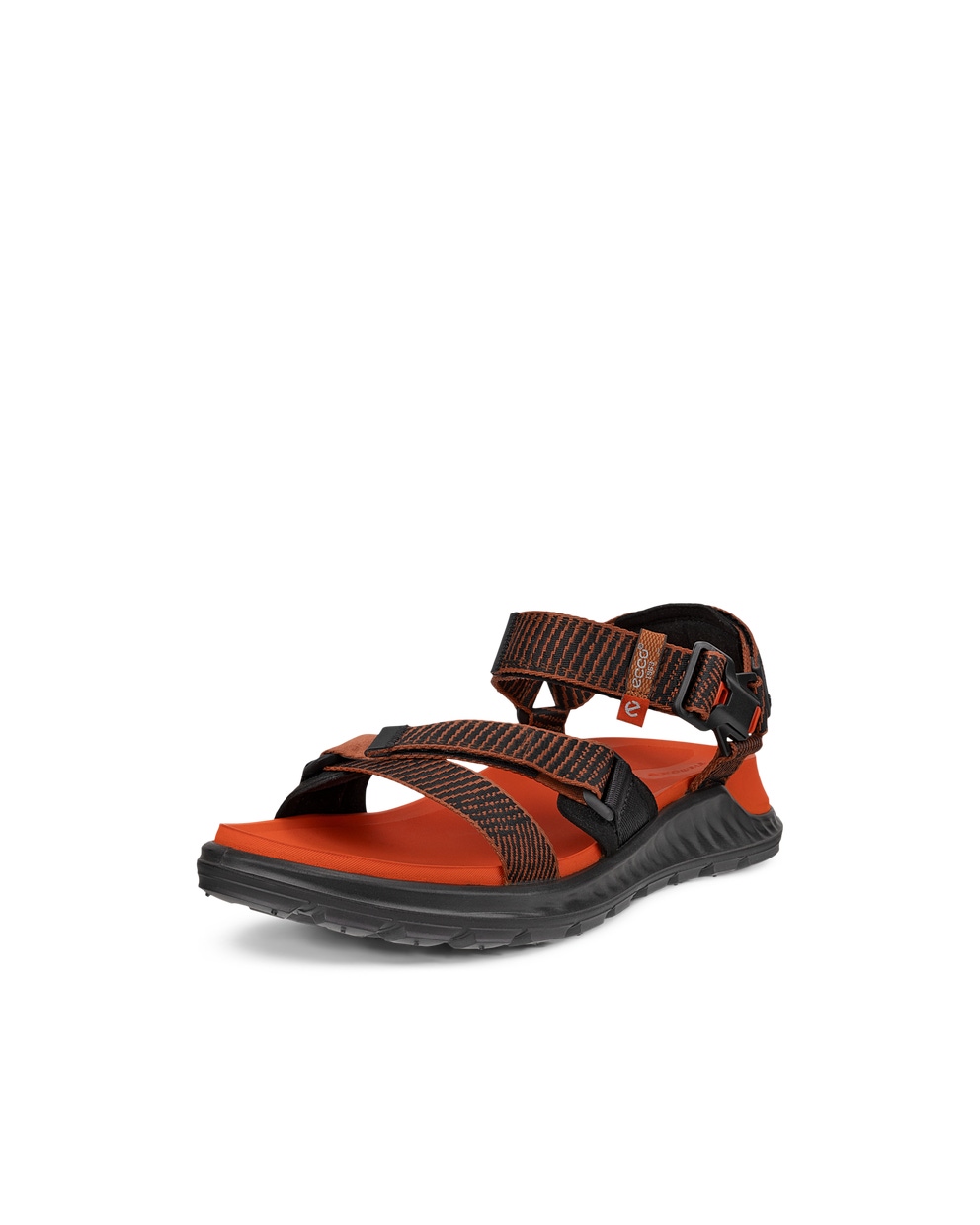 Men's ECCO® Exowrap Textile Sandal - Brown - Main