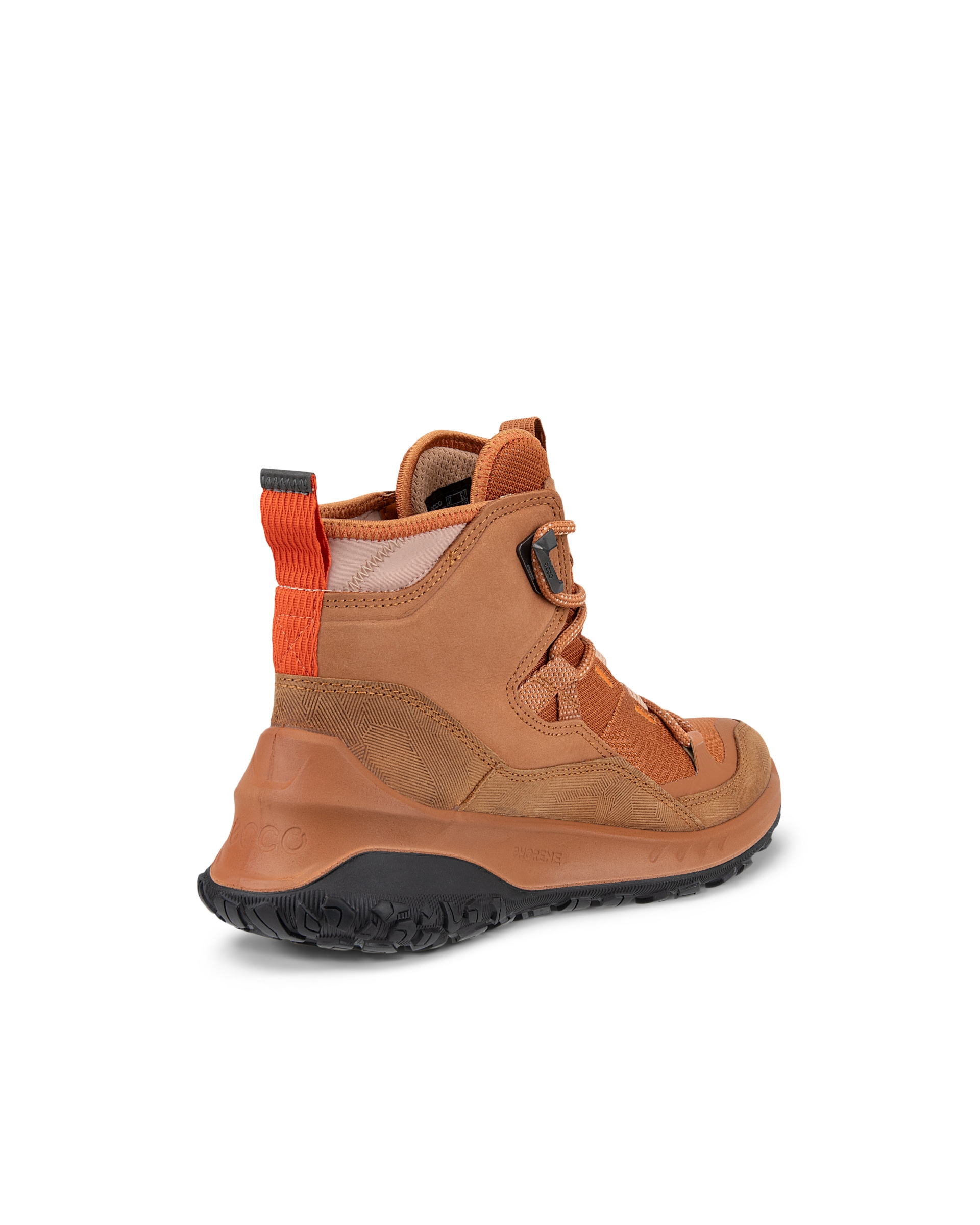 Botas de montaña impermeable de nobuk ECCO® ULT-TRN Mid para mujer - Marrón - Back