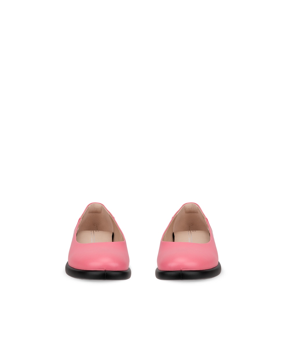 Women's ECCO® Sculpted LX Leather Ballerina - Pink - Front pair