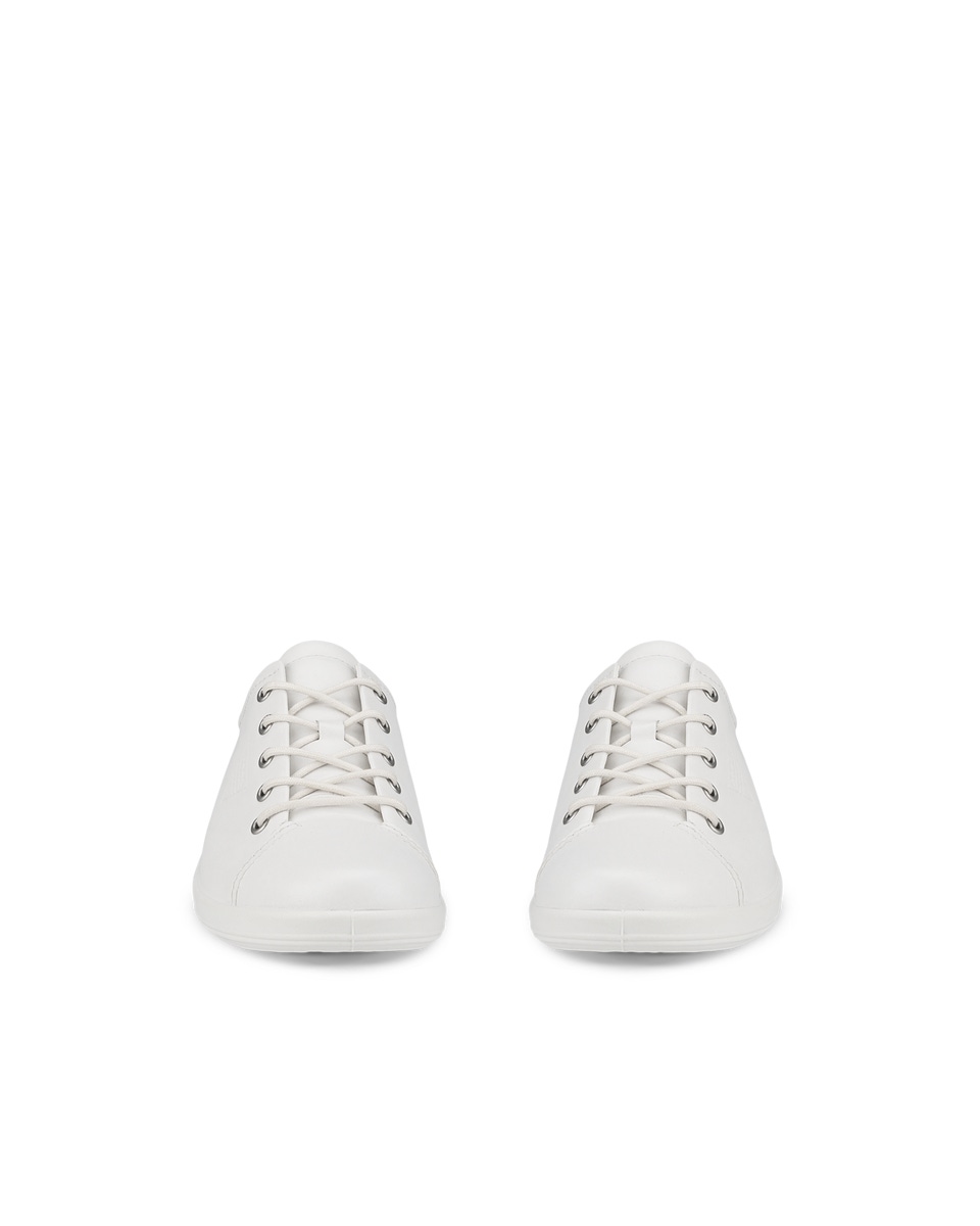 Ecco outlet white leather lace up