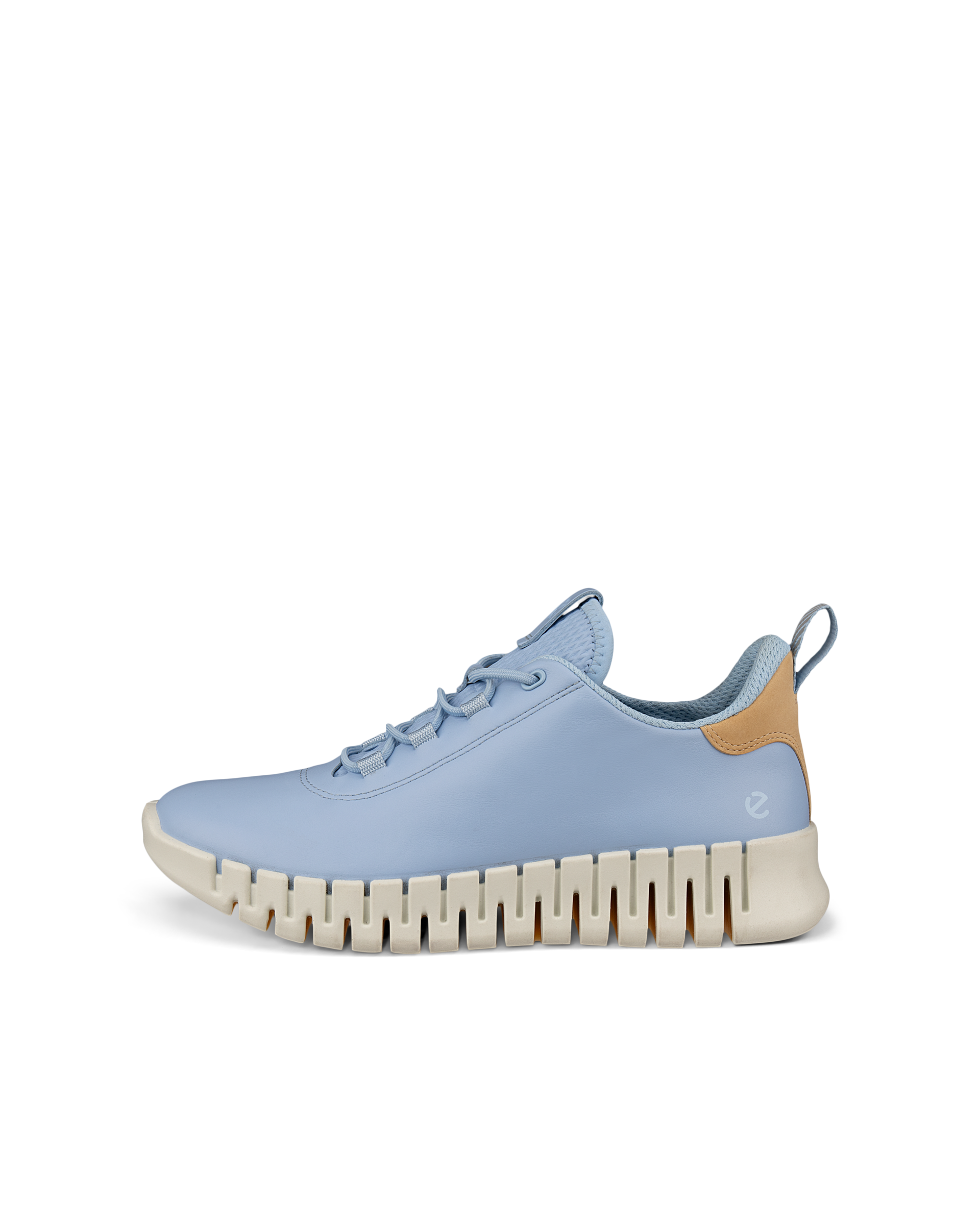 Zapatillas de piel ECCO® Gruuv para mujer - Azul - Outside